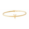 Design Letters My Bangle v Bangle, 18K Gold Ploted Silver