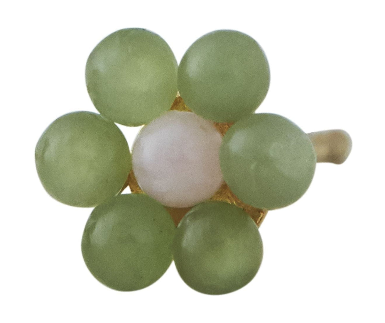[product_category]-Design Letters Myflower Earring Stud 10 Mm Gold 1 Pc, Green-Design Letters-5710498177799-90404002GREEN-DES-1
