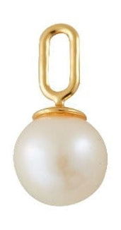 [product_category]-Design Letters Pearl Drop Pendant 8mm 18k Gold Plated Silver-Design Letters-5710498192075-90305003PEARL-DES-1