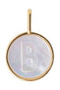 Designové písmena Pearl Letter Charm, b
