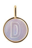 Designové písmena Pearl Letter Charm, D