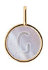 Designové písmena Pearl Letter Charm, G