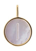 Designové dopisy Pearl Letter Charm, J