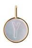Designové písmena Pearl Letter Charm, y
