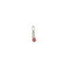 Design Letters Pearl Stick Charm 4 mm přívěsek stříbrný, červená chrosite