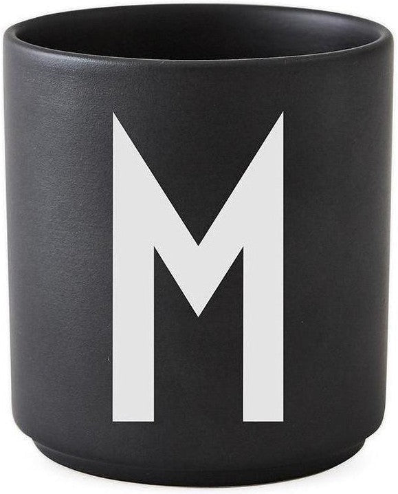 [product_category]-Design Letters Personal Porcelain Mug A Z, Black, A-Design Letters-5710498733582-10204000M-DES-1