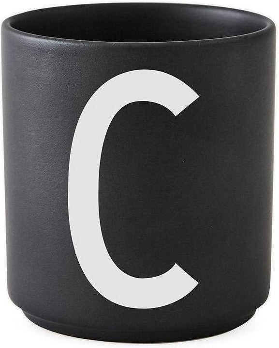 [product_category]-Design Letters Personal Porcelain Mug A Z, Black, C-Design Letters-5710498733483-10204000C-DES-1