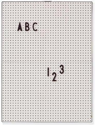 Design Letters Pinboard Light Gray, Small