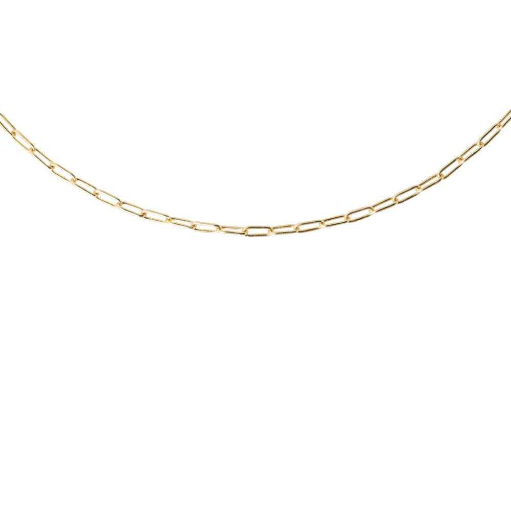 [product_category]-Design Letters Square Link Chain Gold, 50 Cm-Design Letters-5710498193058-90101009GOLD-DES-2