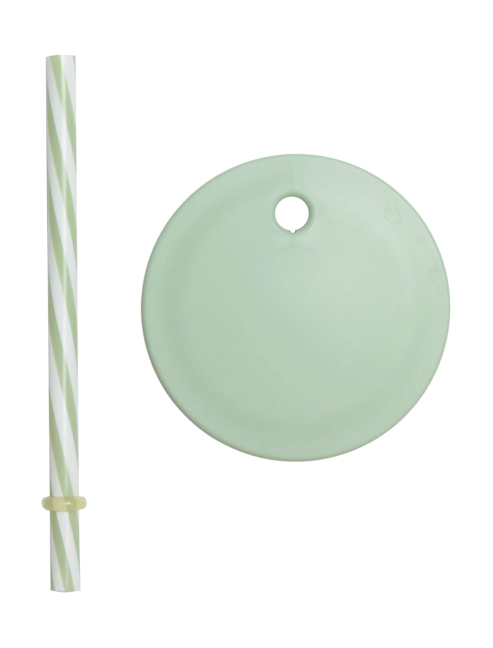 [product_category]-Design Letters Straw Lid For Ecozen Cups And Drinking Glasses, Green-Design Letters-5710498194673-20102015GNWHSTRIPE-DES-1