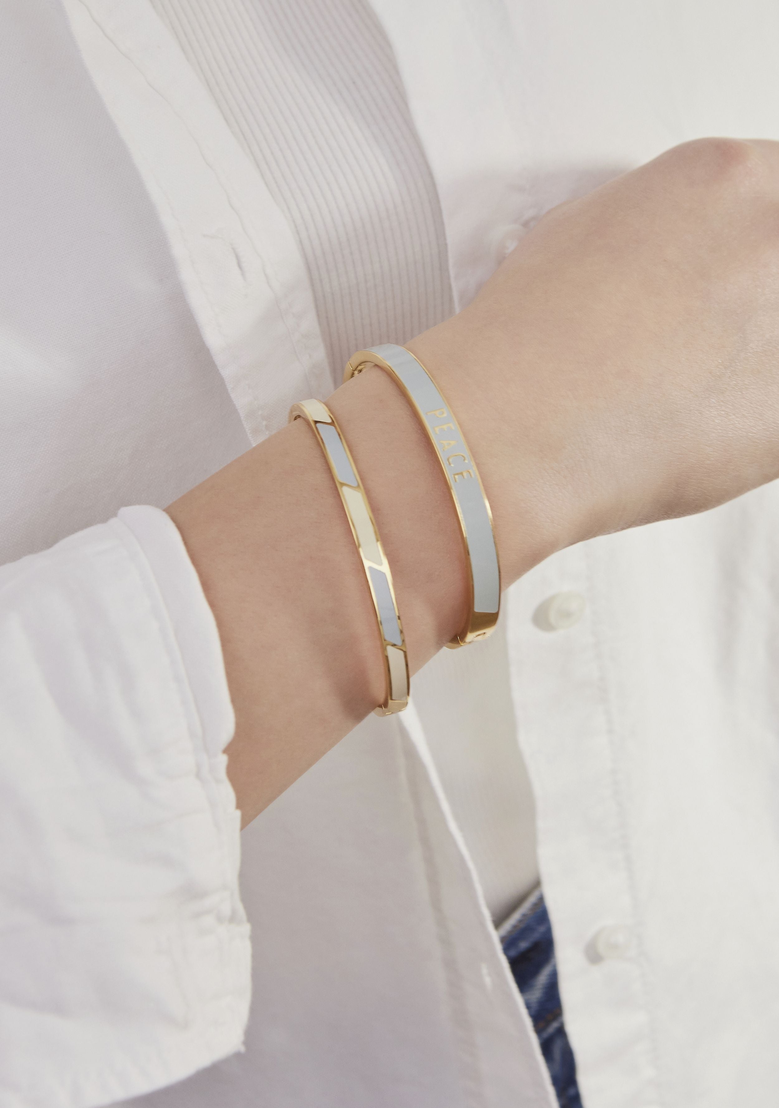 [product_category]-Design Letters Striped Candy Bangle, Light Blue/White-Design Letters-5710498192815-90502003LBWHITE-DES-3