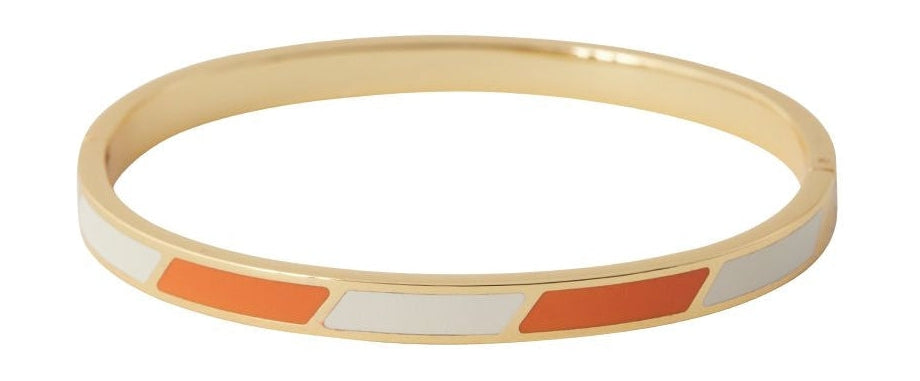 [product_category]-Design Letters Striped Candy Bangle, Orange Tiger/White-Design Letters-5710498192839-90502003OTWHITE-DES-1