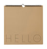 Design Letters Wall Calendar 2023, Beige