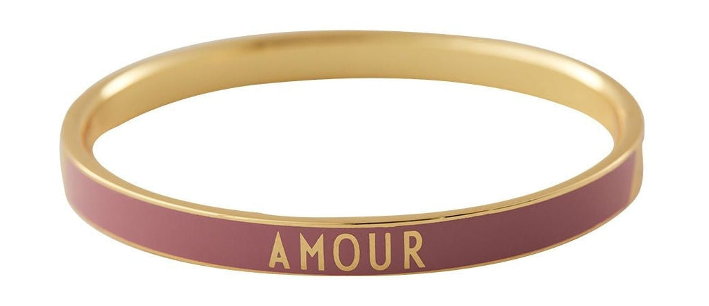 [product_category]-Design Letters Word Candy Bangle Amour Brass Gold Platted, Dark Pink-Design Letters-5710498192792-90502002DPIAMOUR-DES-1