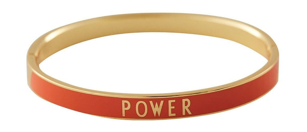 [product_category]-Design Letters Word Candy Bangle Power Brass Gold Platted, Orange-Design Letters-5710498192761-90502002OTPOWER-DES-1