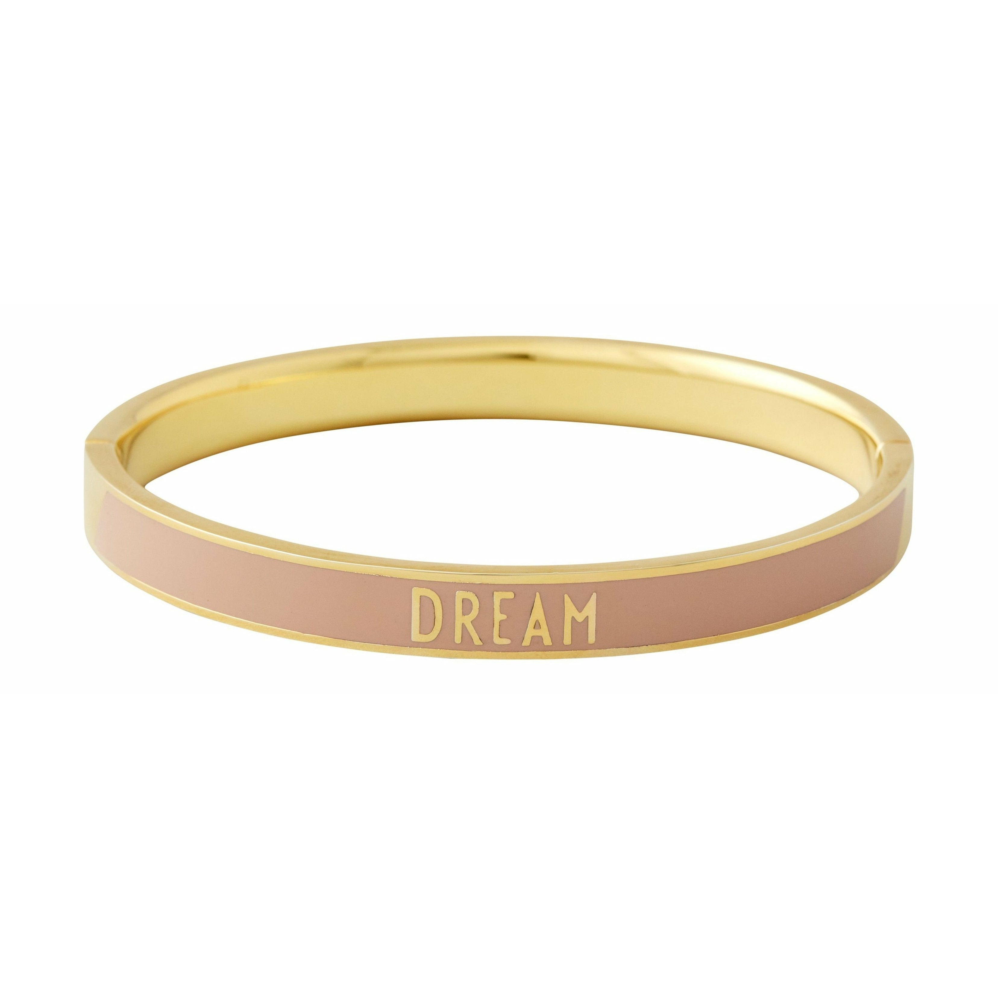 [product_category]-Design Letters Word Candy Bracelet Dream Brass Gold Platted, Beige-Design Letters-5710498189297-90502002BEIGEDREAM-DES-1