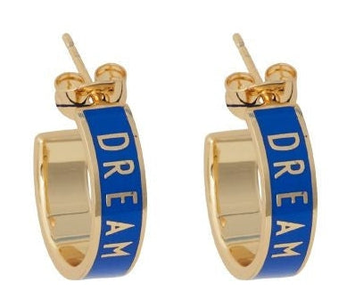 [product_category]-Design Letters Word Candy Earrings 16mm 2 P Cs, Dream/Cobalt Blue-Design Letters-5710498192938-90403011COBADREAM-DES-1