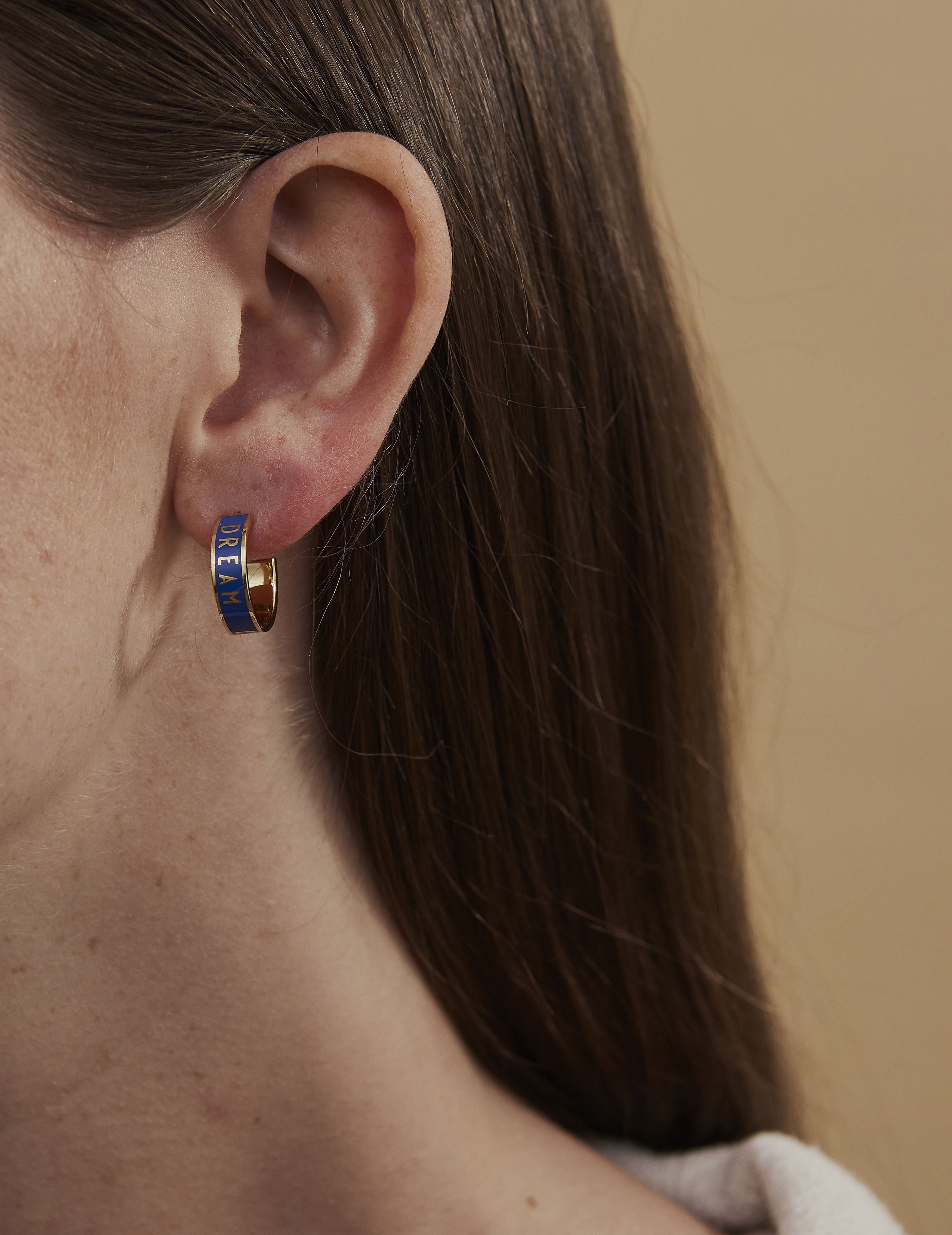 [product_category]-Design Letters Word Candy Earrings 16mm 2 P Cs, Dream/Cobalt Blue-Design Letters-5710498192938-90403011COBADREAM-DES-2