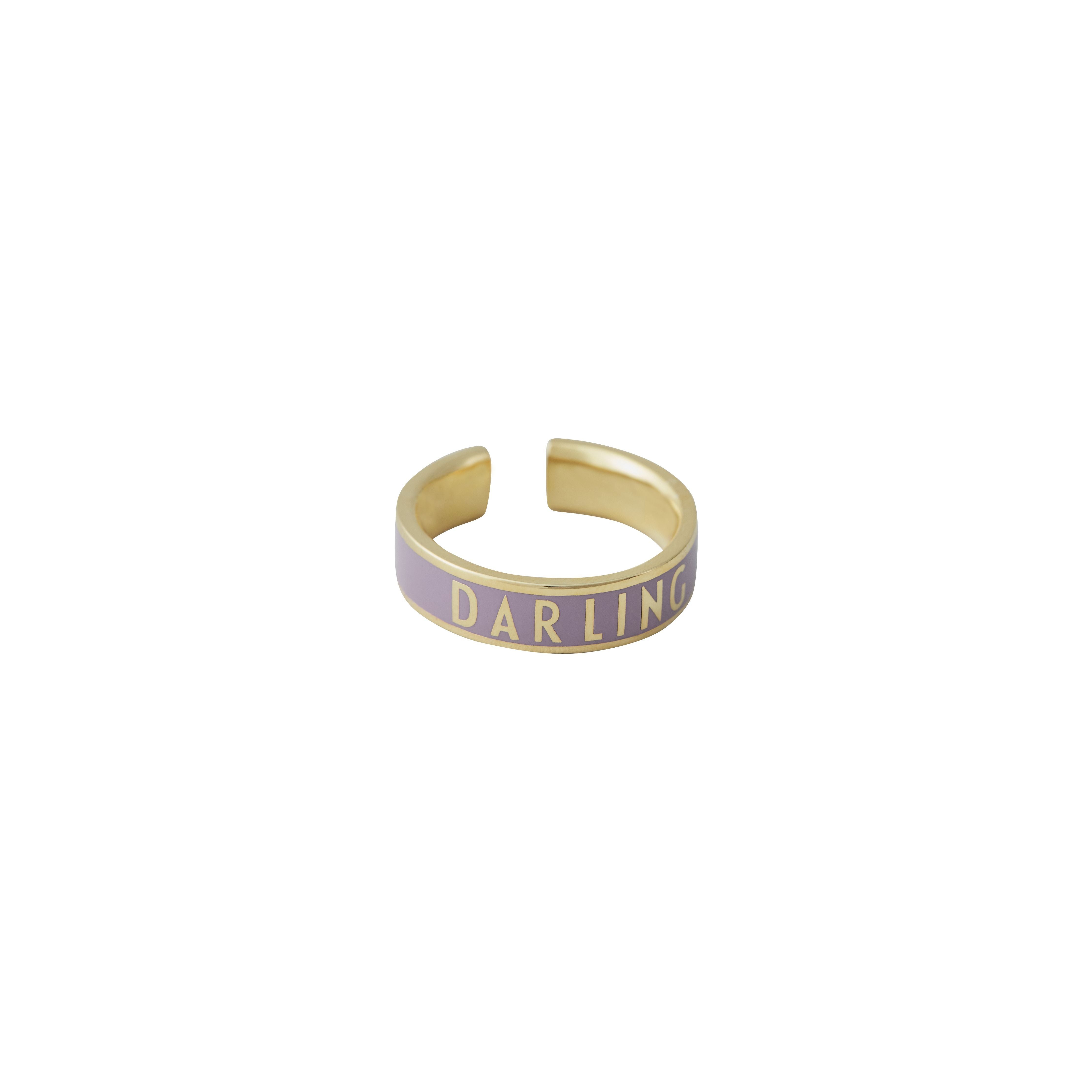 [product_category]-Design Letters Word Candy Ring Darling Brass Gold Plated, Violet-Design Letters-5710498189167-90604012DPDARLING-DES-1