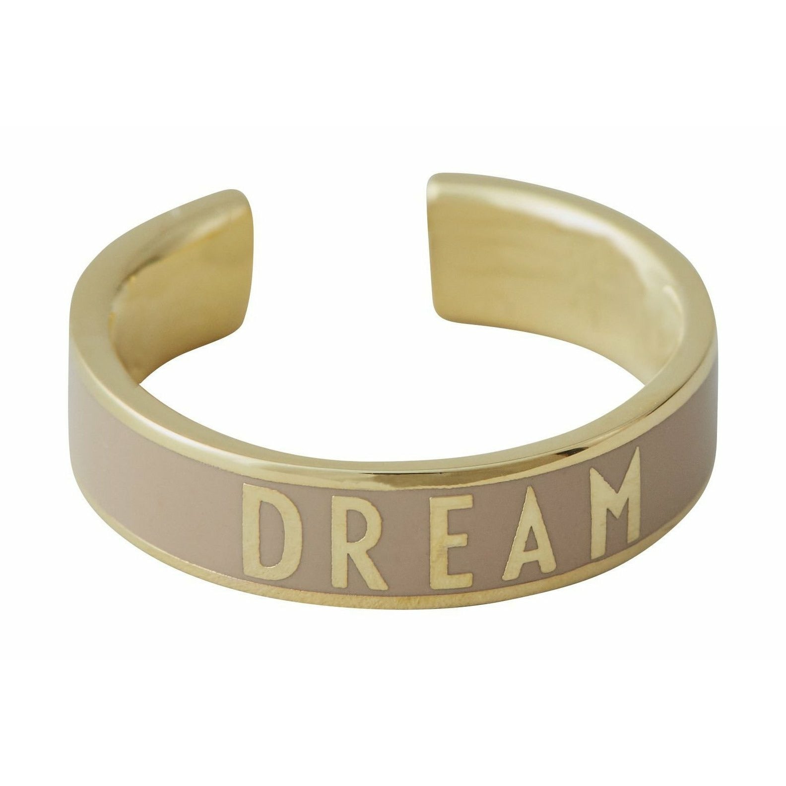 [product_category]-Design Letters Word Candy Ring Dream Brass Gold Platted, Beige-Design Letters-5710498189129-90604012BEIGEDREAM-DES-1