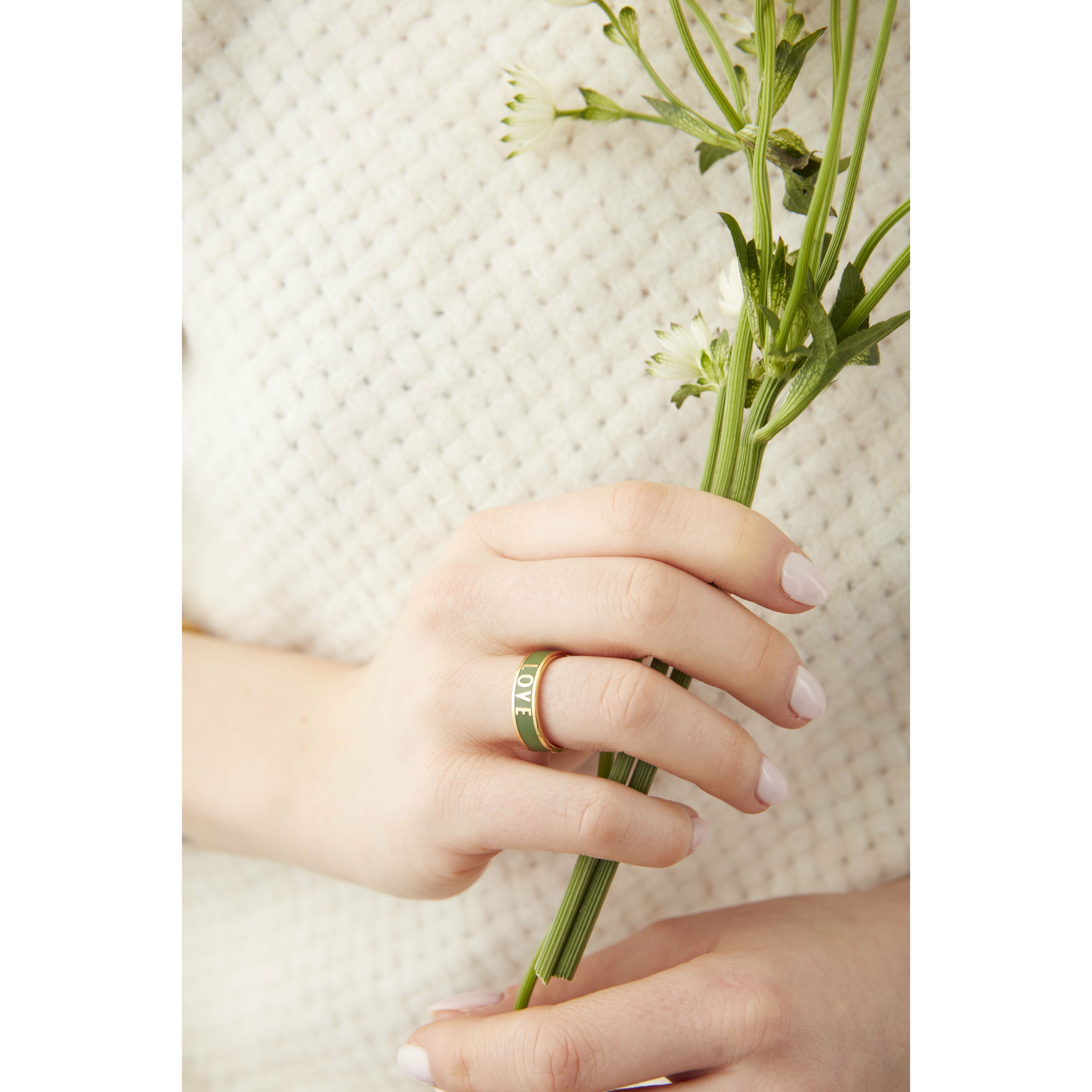 [product_category]-Design Letters Word Candy Ring Special Edition Love, Forest Green-Design Letters-5710498190910-90604012FGLOVE-DES-2
