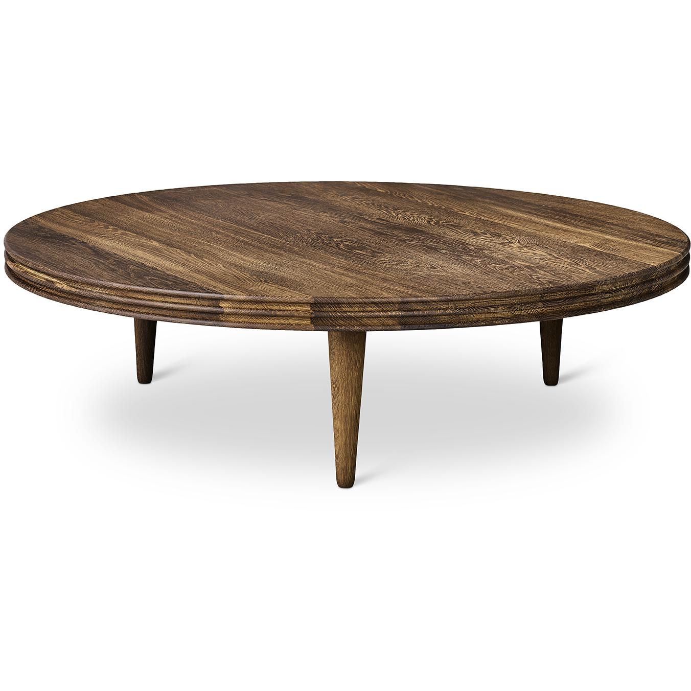 [product_category]-Dk3 Groove Three Legged Side Table Oak Smoked, øx H 110x30 Cm-DK3-5714615025857-GC-110-30-SO-OI-DK3-2