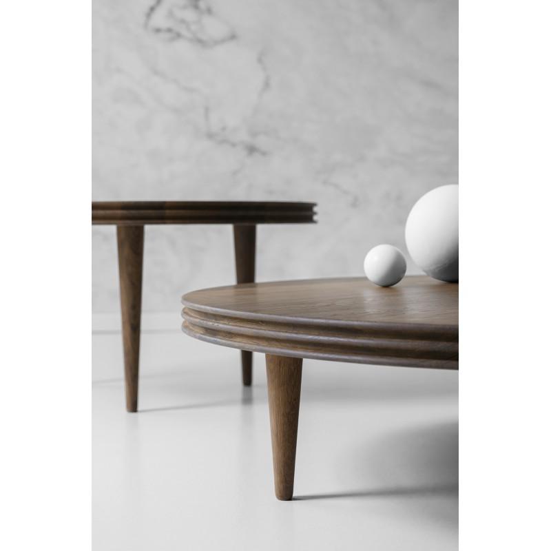 [product_category]-Dk3 Groove Three Legged Side Table Oak Smoked, øx H 110x30 Cm-DK3-5714615025857-GC-110-30-SO-OI-DK3-6