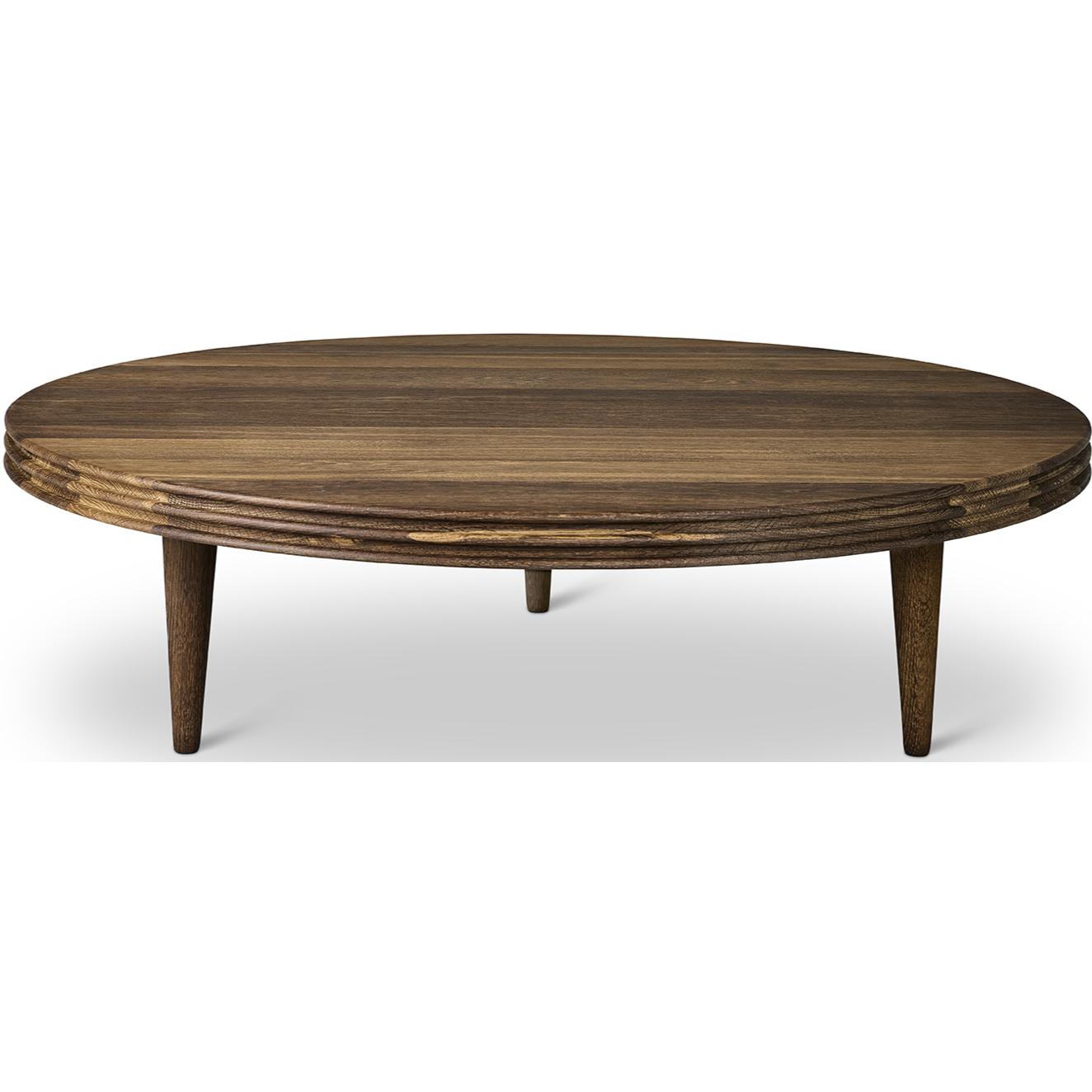 [product_category]-Dk3 Groove Three Legged Side Table Oak Smoked, øx H 110x45 Cm-DK3-5714615025970-GC-110-45-SO-OI-DK3-1