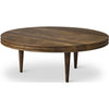 DK3 Groove Three Legged Side Table Oak Smoked, Øx H 60x30 cm