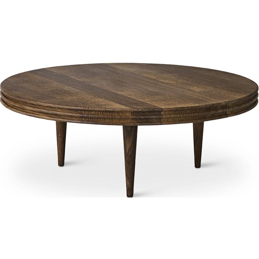 [product_category]-Dk3 Groove Three Legged Side Table Oak Smoked, øx H 60x37,5 Cm-DK3-5714615025550-GC-60-37-SO-OI-DK3-1