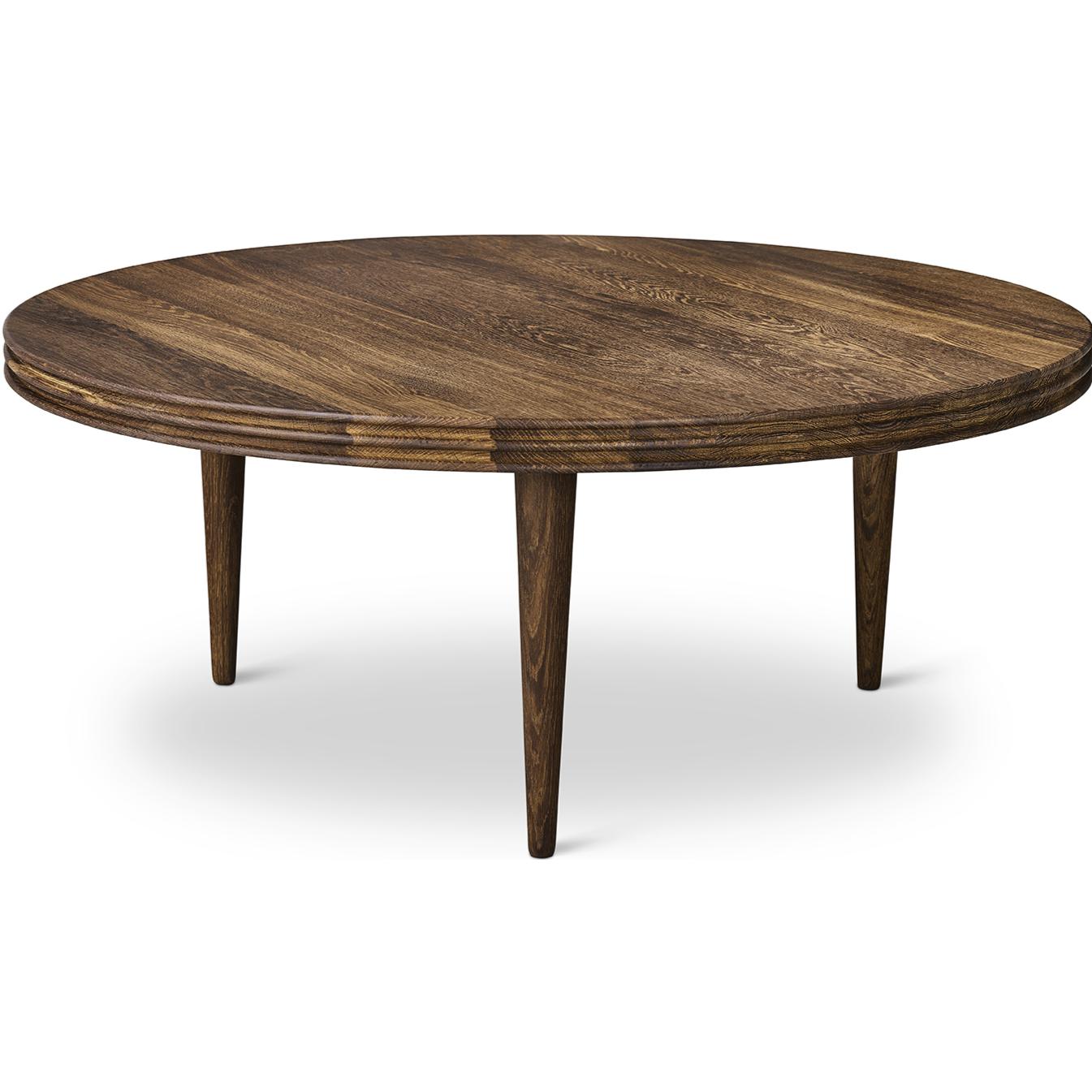 [product_category]-Dk3 Groove Three Legged Side Table Oak Smoked, øx H 80x37,5 Cm-DK3-5714615025734-GC-80-37-SO-OI-DK3-1