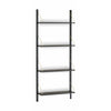 Dk3 Royal System Shelf Oak Black Lacquered/Brass, 30x83x204 cm