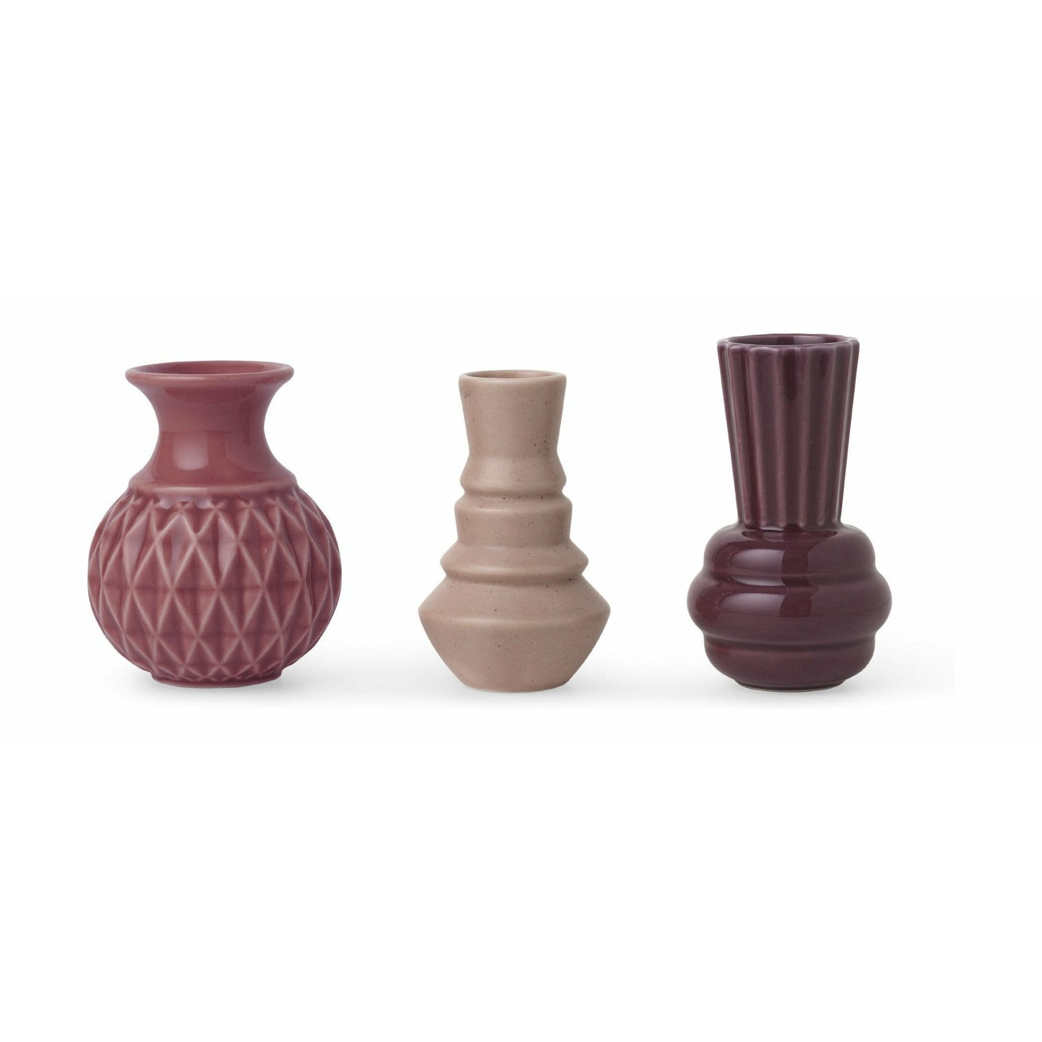 [product_category]-Dottir Dottir Samsurium Minibell Vase Set, Pink, Pink-Dottir-5712466005998-15906-DOT-1