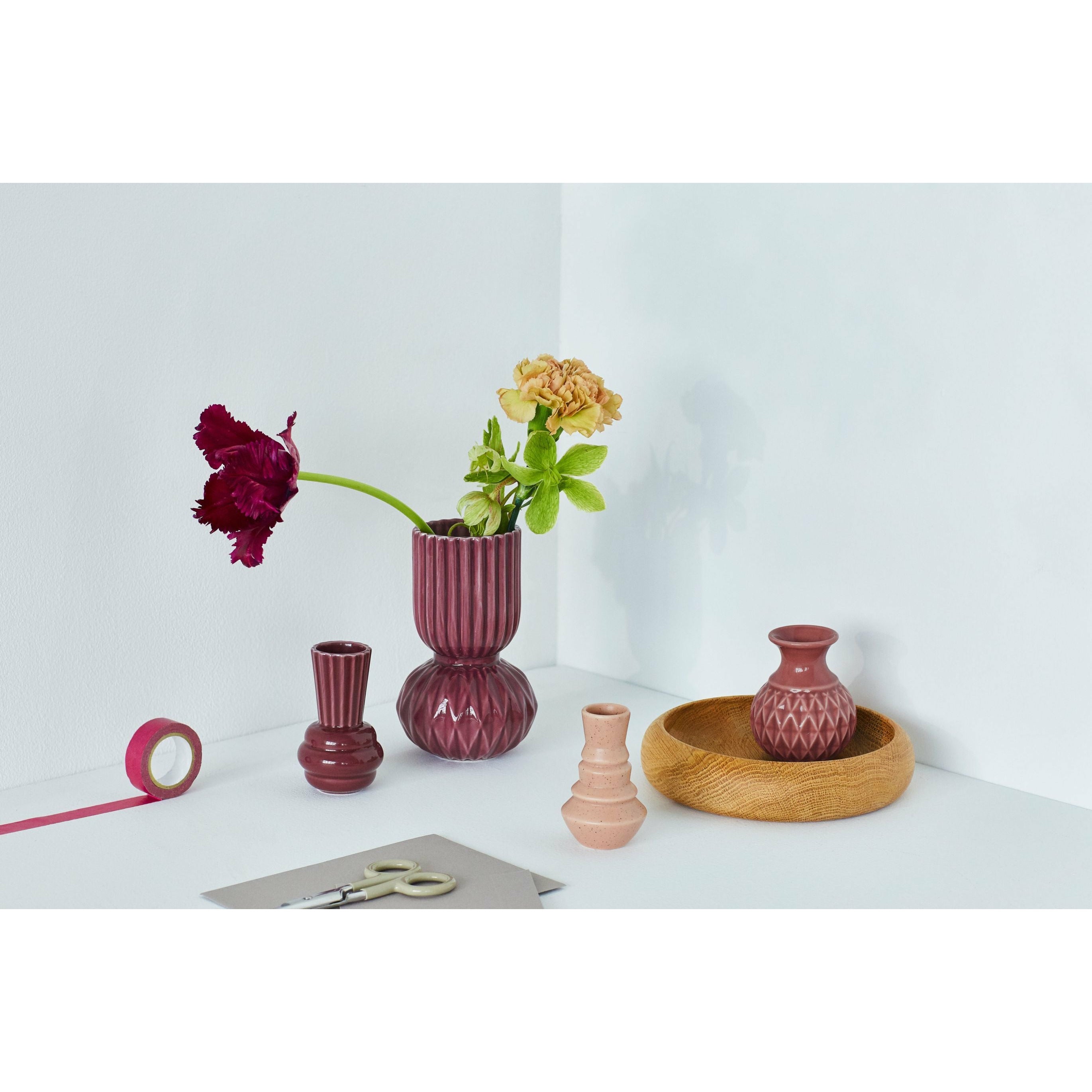 [product_category]-Dottir Dottir Samsurium Minibell Vase Set, Pink, Pink-Dottir-5712466005998-15906-DOT-2