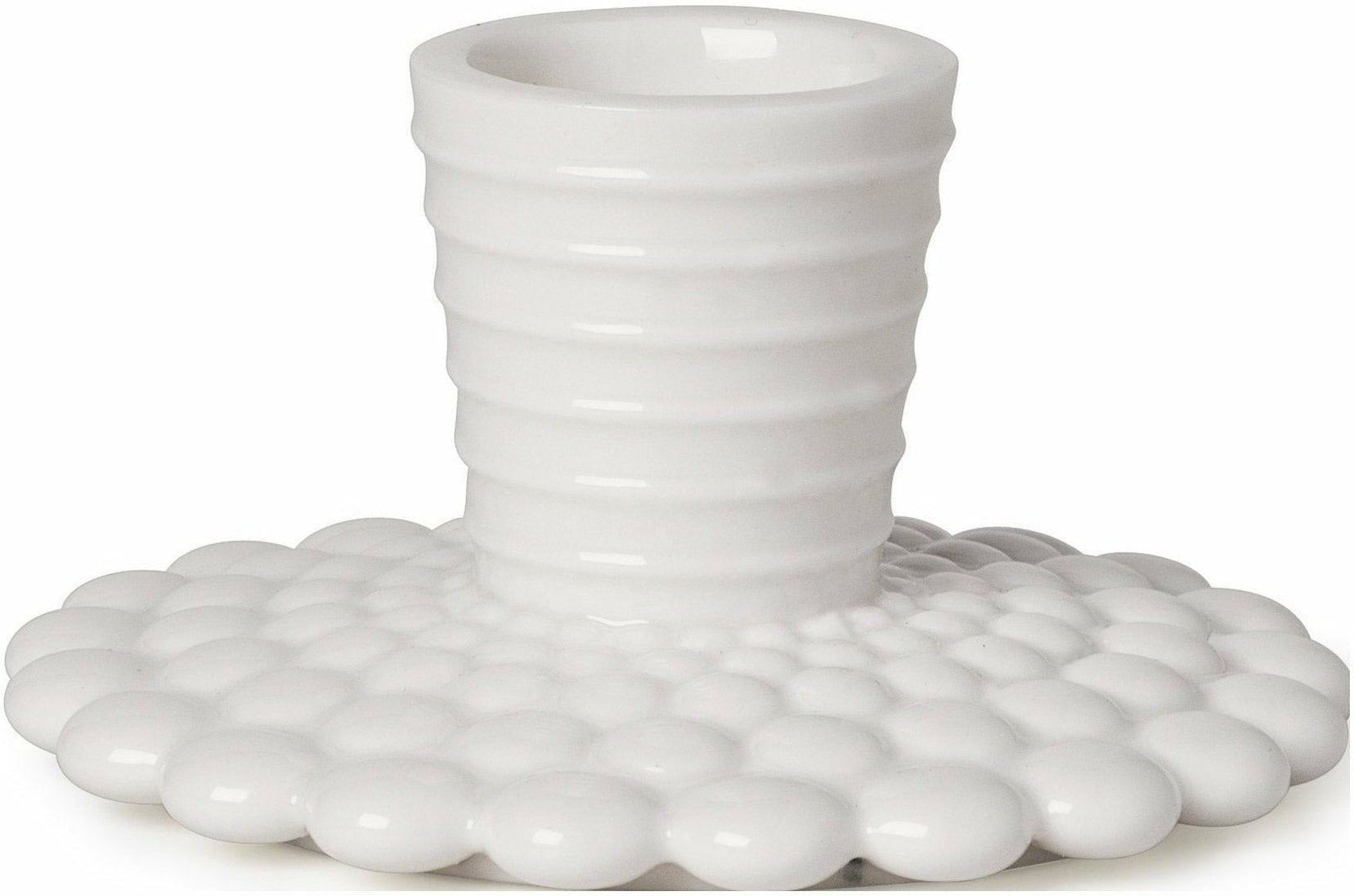 [product_category]-Dottir Pipanella Bubbles Lines Candle Holder White, 8,5cm-Dottir-5712466005479-11721-DOT-1