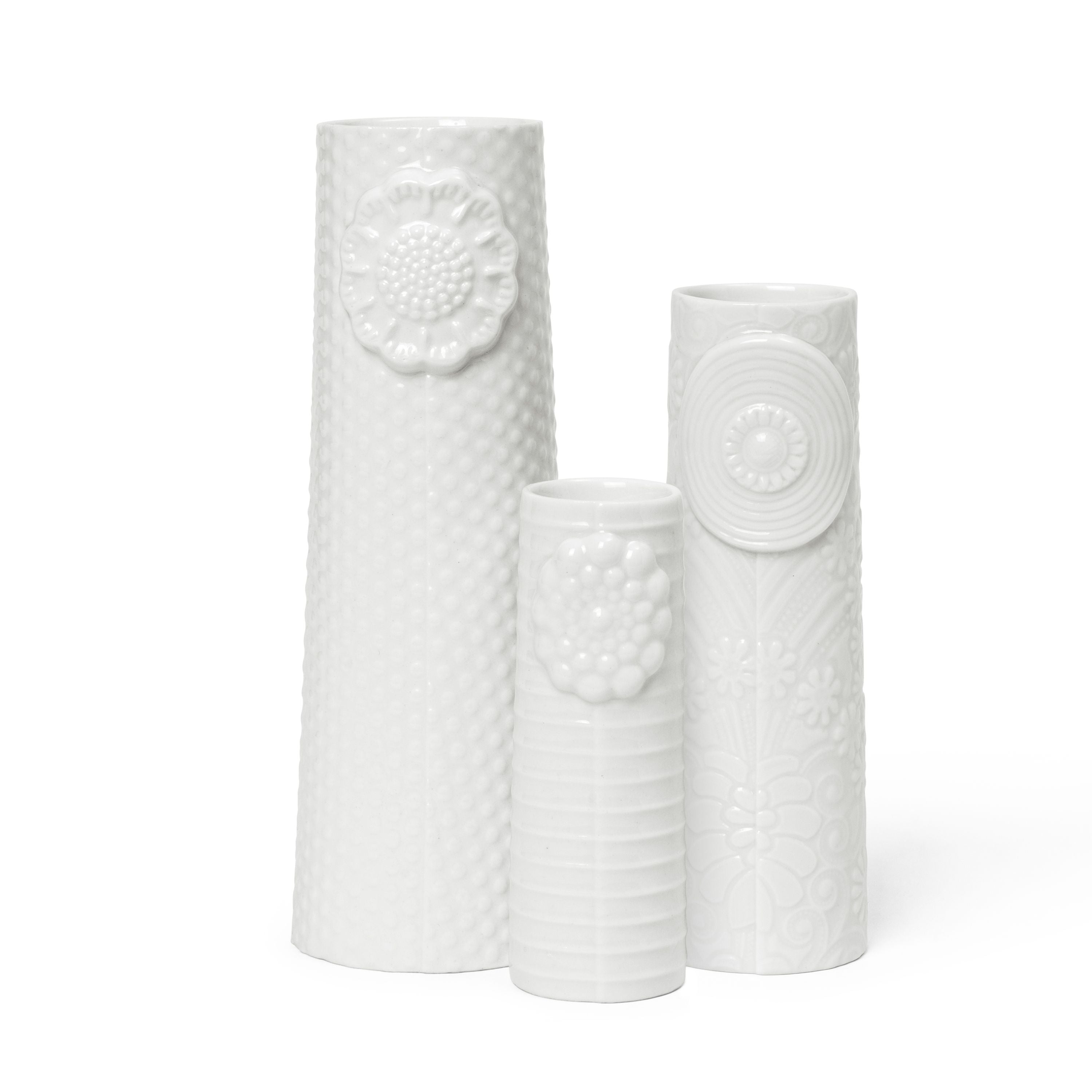 [product_category]-Dottir Pipanella Flock Clean Linen Vase Set Of 3 (Mini/Lille/Stor)-Dottir-5712466006100-11909-DOT-1