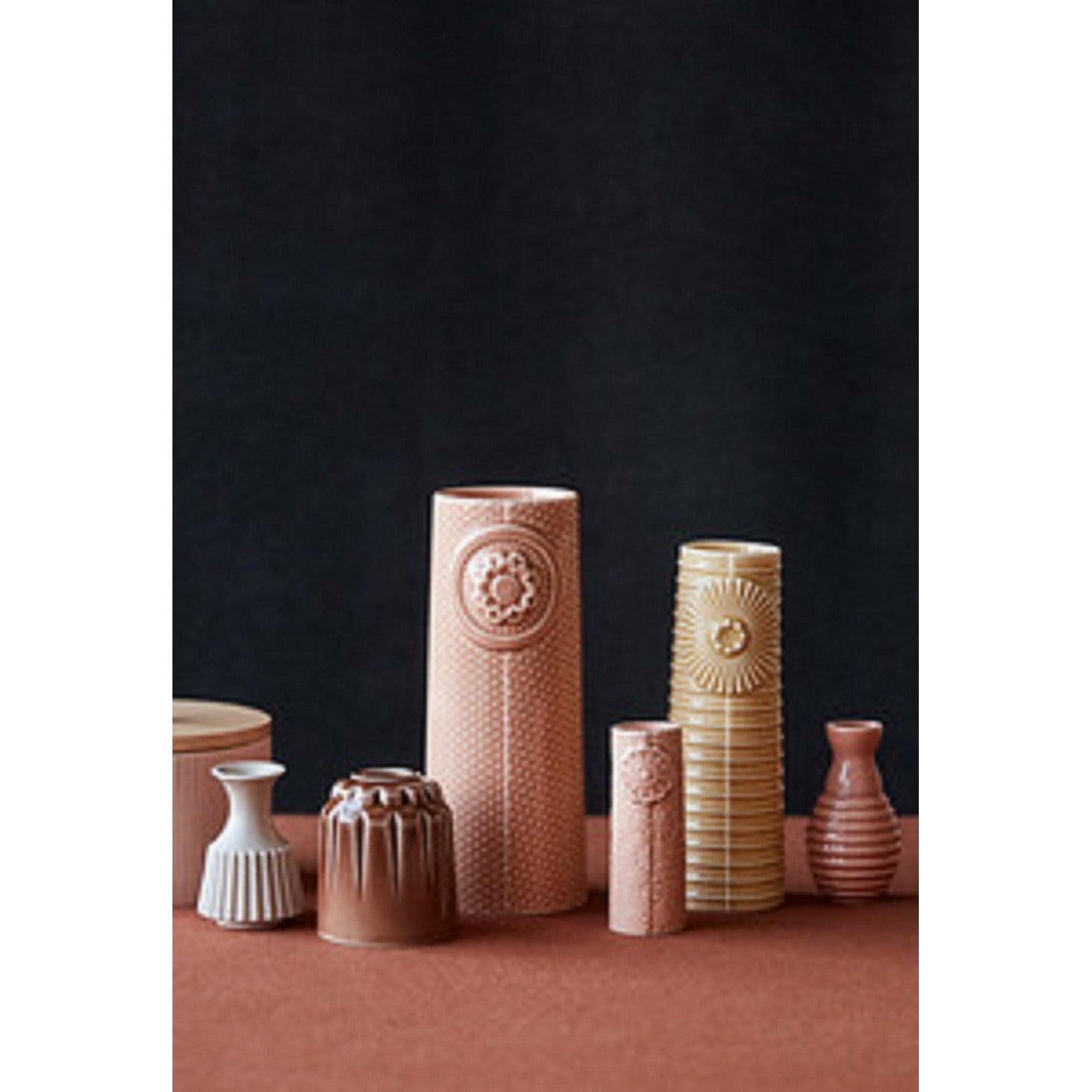 [product_category]-Dottir Pipanella Lines Vase Curry, 16,5cm-Dottir-5712466005134-11327-DOT-3