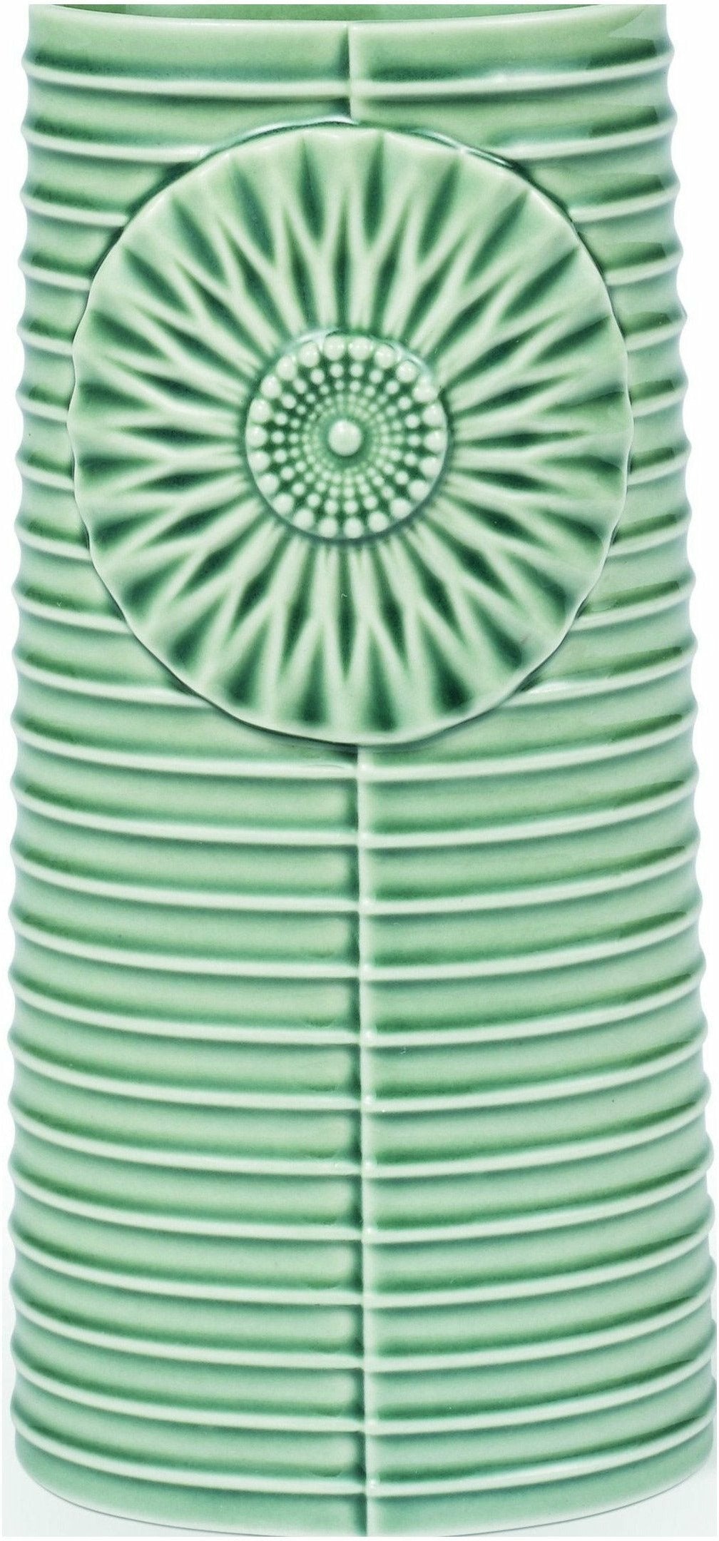 [product_category]-Dottir Pipanella Lines Vase Oval Green, 18,1cm-Dottir-5712466004687-11335-DOT-1