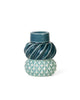 Dottir Samsurium Candlestick Two, Petrol & Peacock 2 Pcs.
