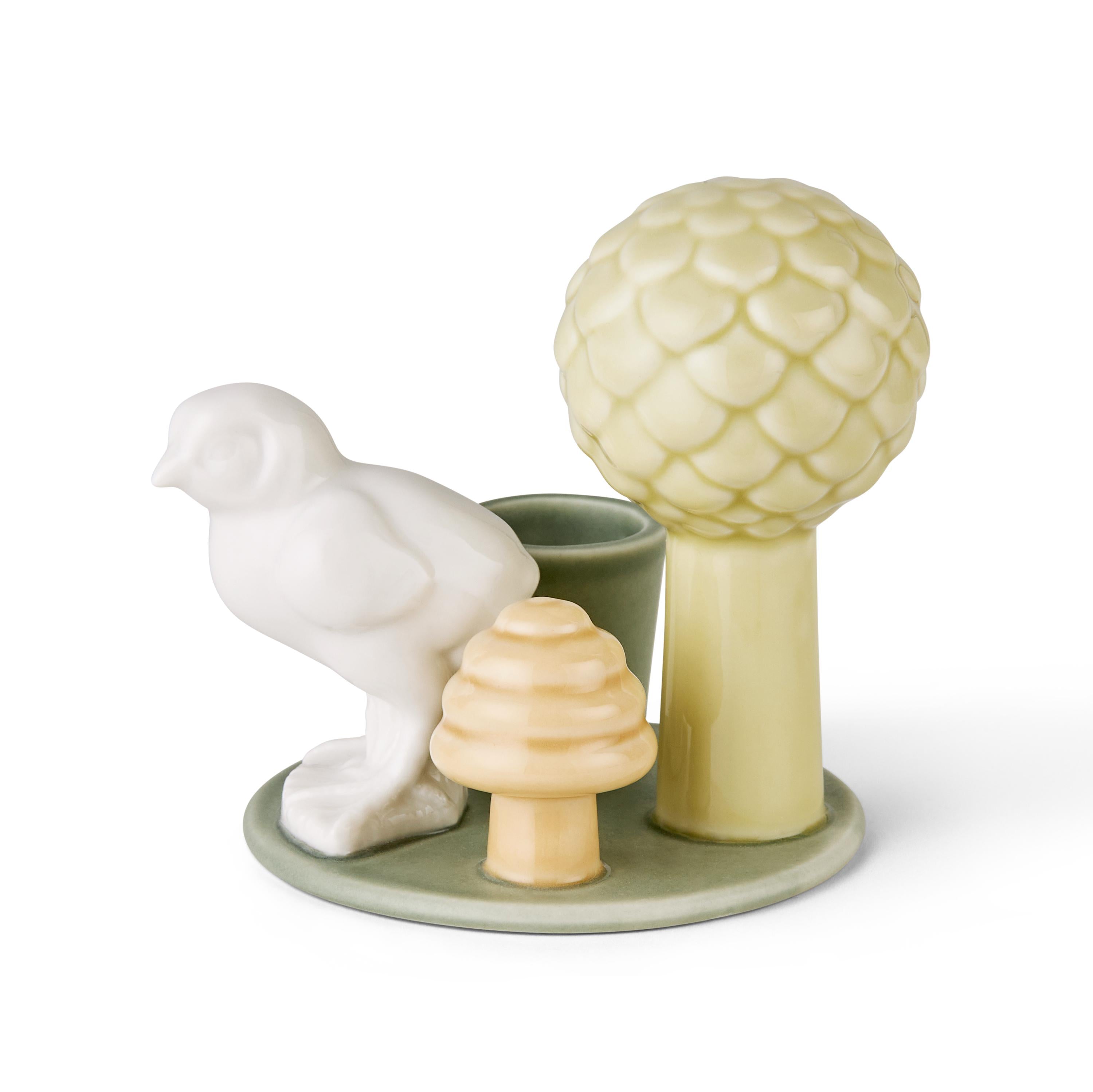 [product_category]-Dottir Sweet Stories Chick Candlestick, Sage-Dottir-5712466006209-81335-DOT-1