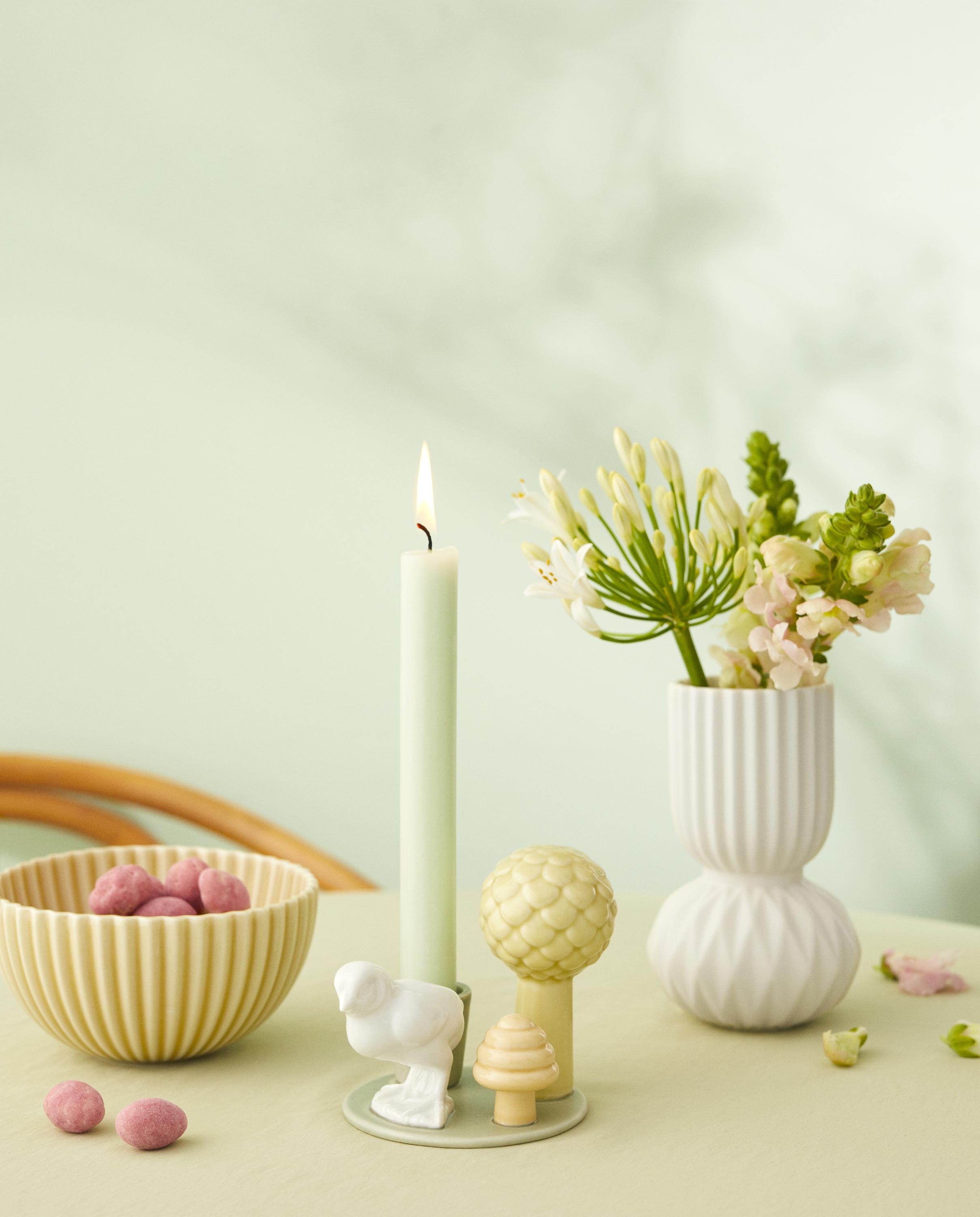 [product_category]-Dottir Sweet Stories Chick Candlestick, Sage-Dottir-5712466006209-81335-DOT-2