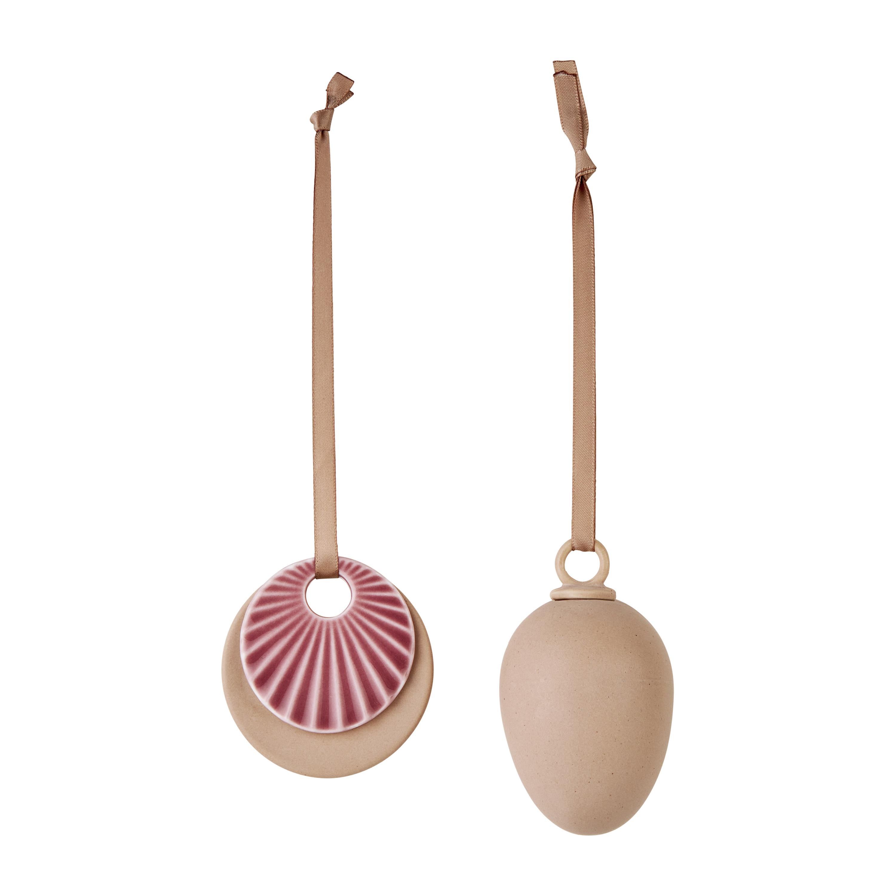 [product_category]-Dottir Sweet Stories Easter Ornaments Set Of 2, Rose-Dottir-5712466006230-81366-DOT-1
