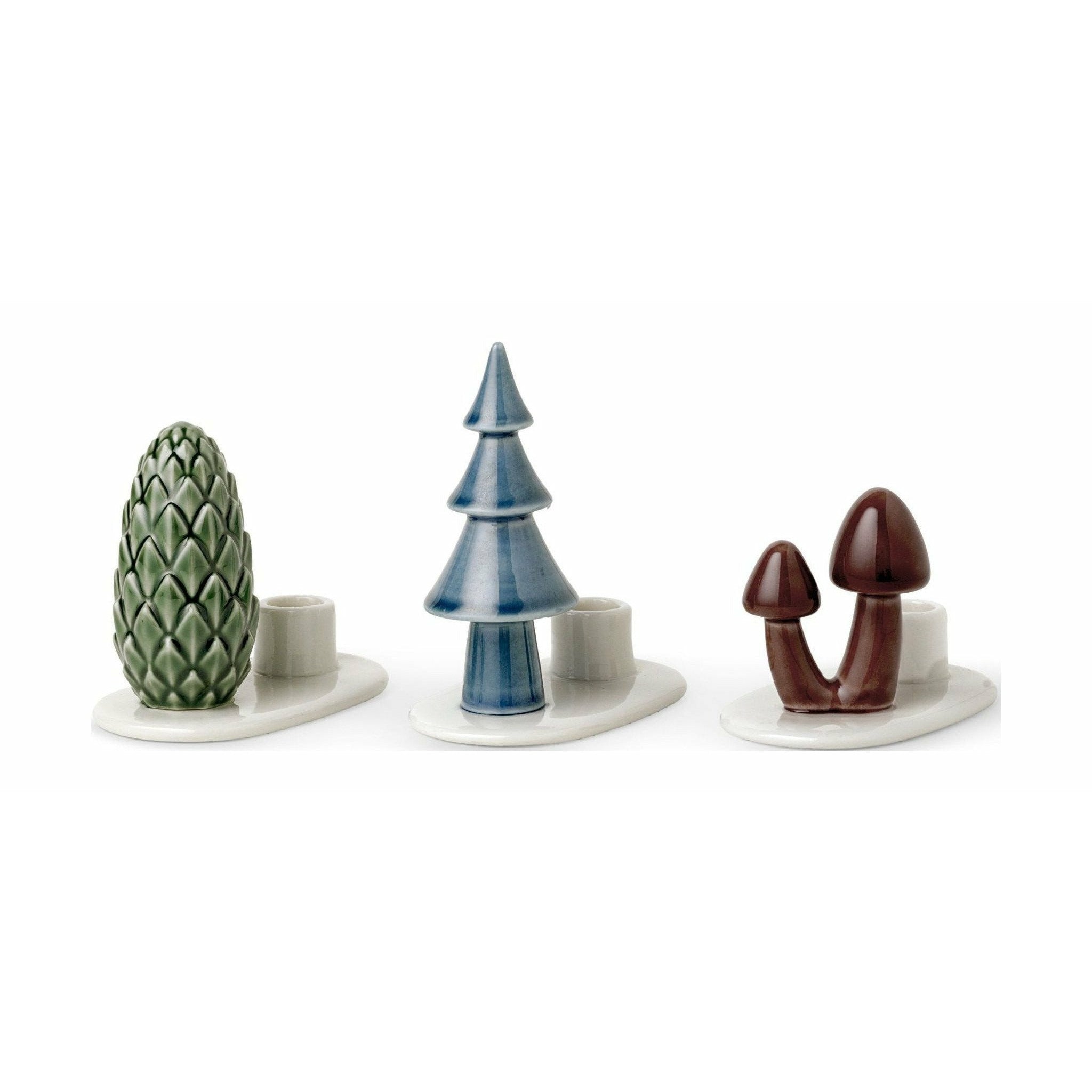 [product_category]-Dottir Winter Stories Flock Mushroom Candle Holder-Dottir-5712466005950-91301-DOT-1