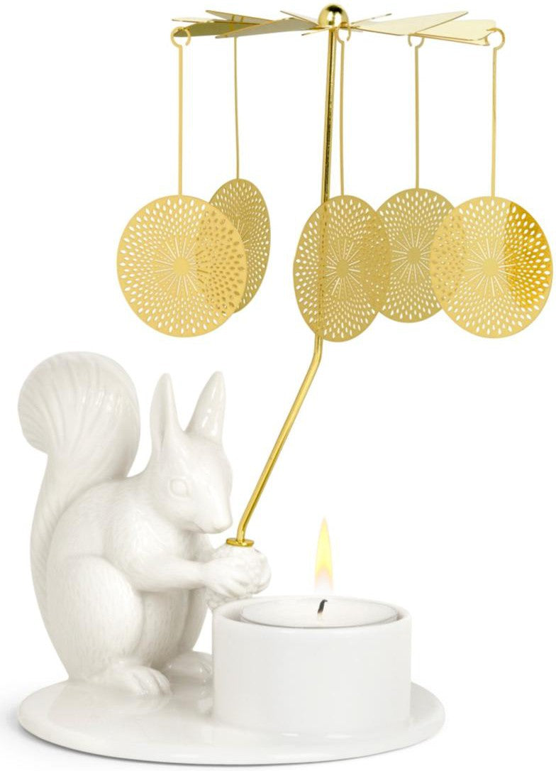 [product_category]-Dottir Winter Stories Tealight Holder Squirrel W. Carousel-Dottir-5712466005455-91240-DOT-1