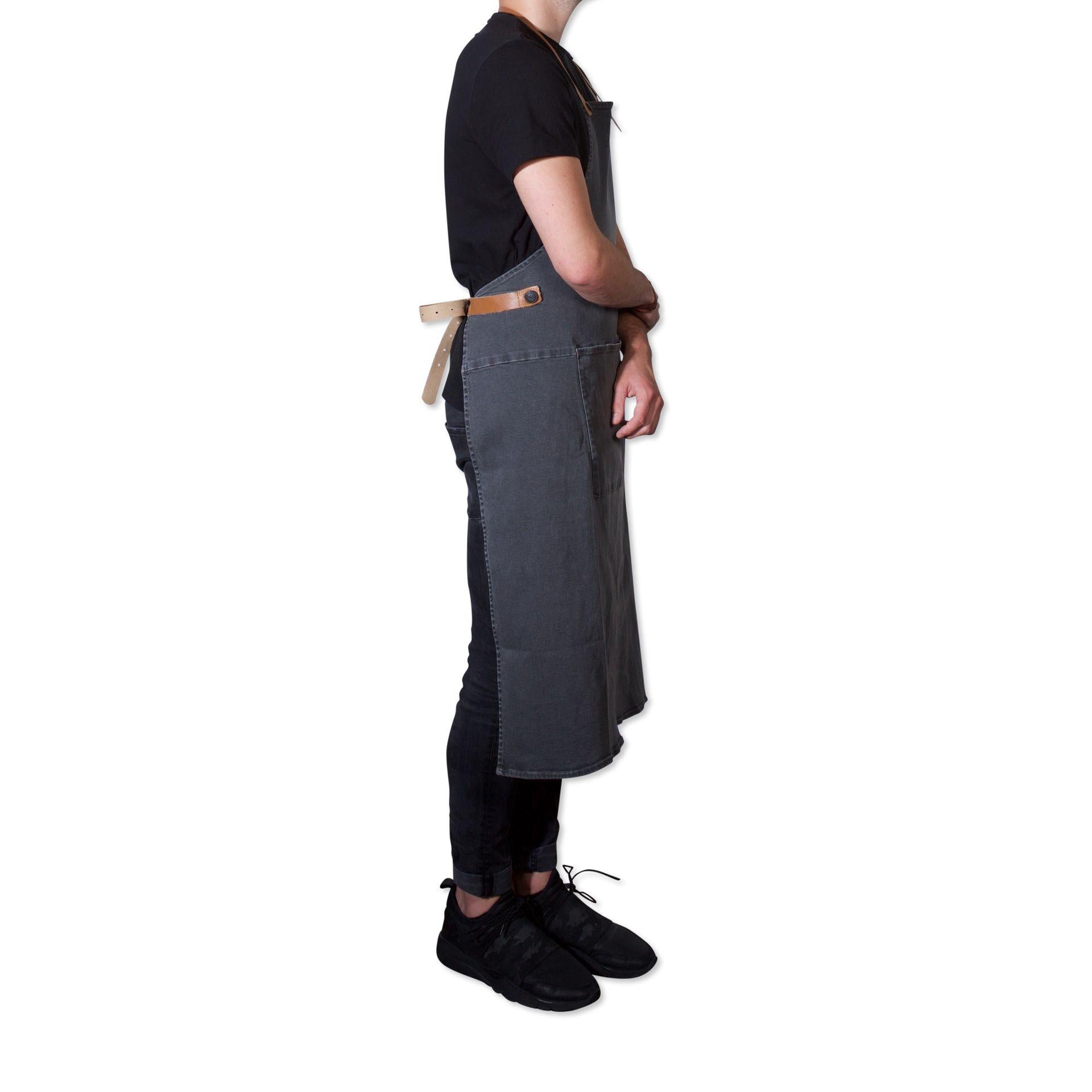[product_category]-Dutchdeluxes Apron In Bbq Style Denim, Grey-Dutchdeluxes-8718885434125-AA-BSD-WG-DUT-4
