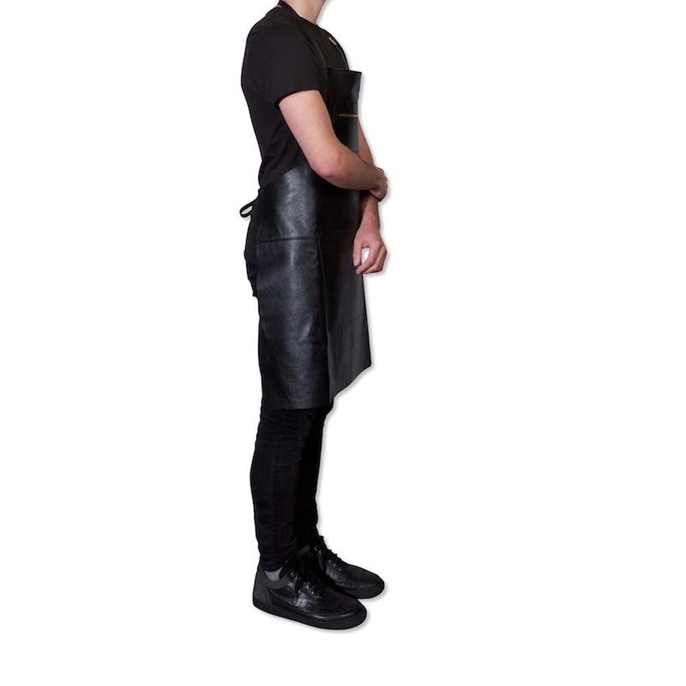 [product_category]-Dutchdeluxes Apron In Zipper Style Classic Leather, Black-Dutchdeluxes-8718885431971-AA-CL-BL-DUT-5