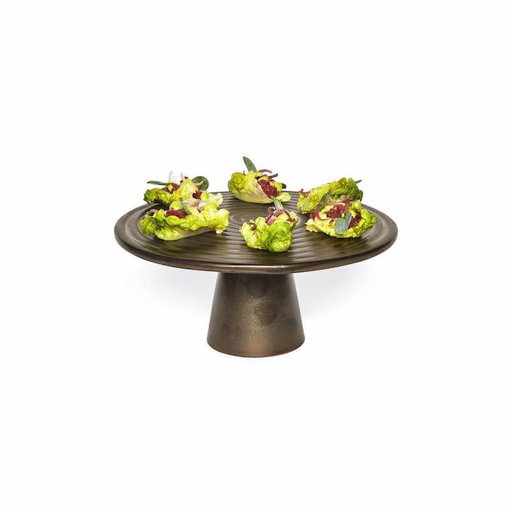[product_category]-Dutchdeluxes Cake Stand ø 25 Cm, Platinum Matt-Dutchdeluxes-8718885436006-FSC-M-PM-DUT-2