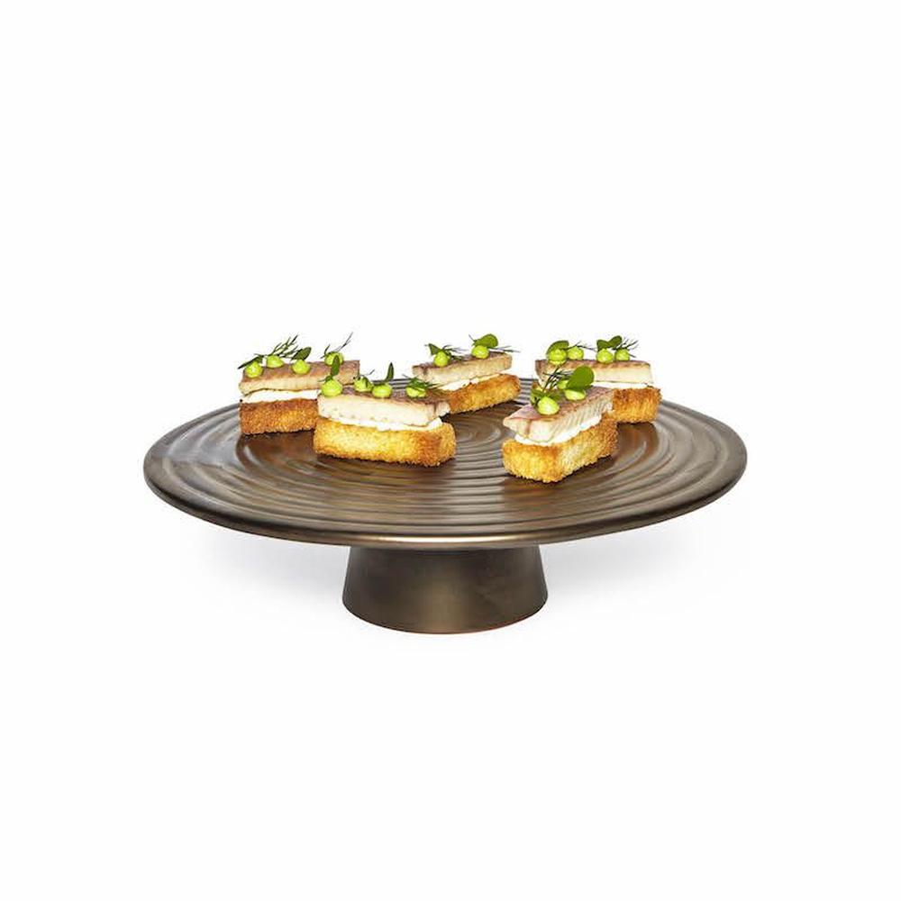 [product_category]-Dutchdeluxes Cake Stand ø 32 Cm, Matt Platinum-Dutchdeluxes-8718885436013-FSC-L-PM-DUT-2