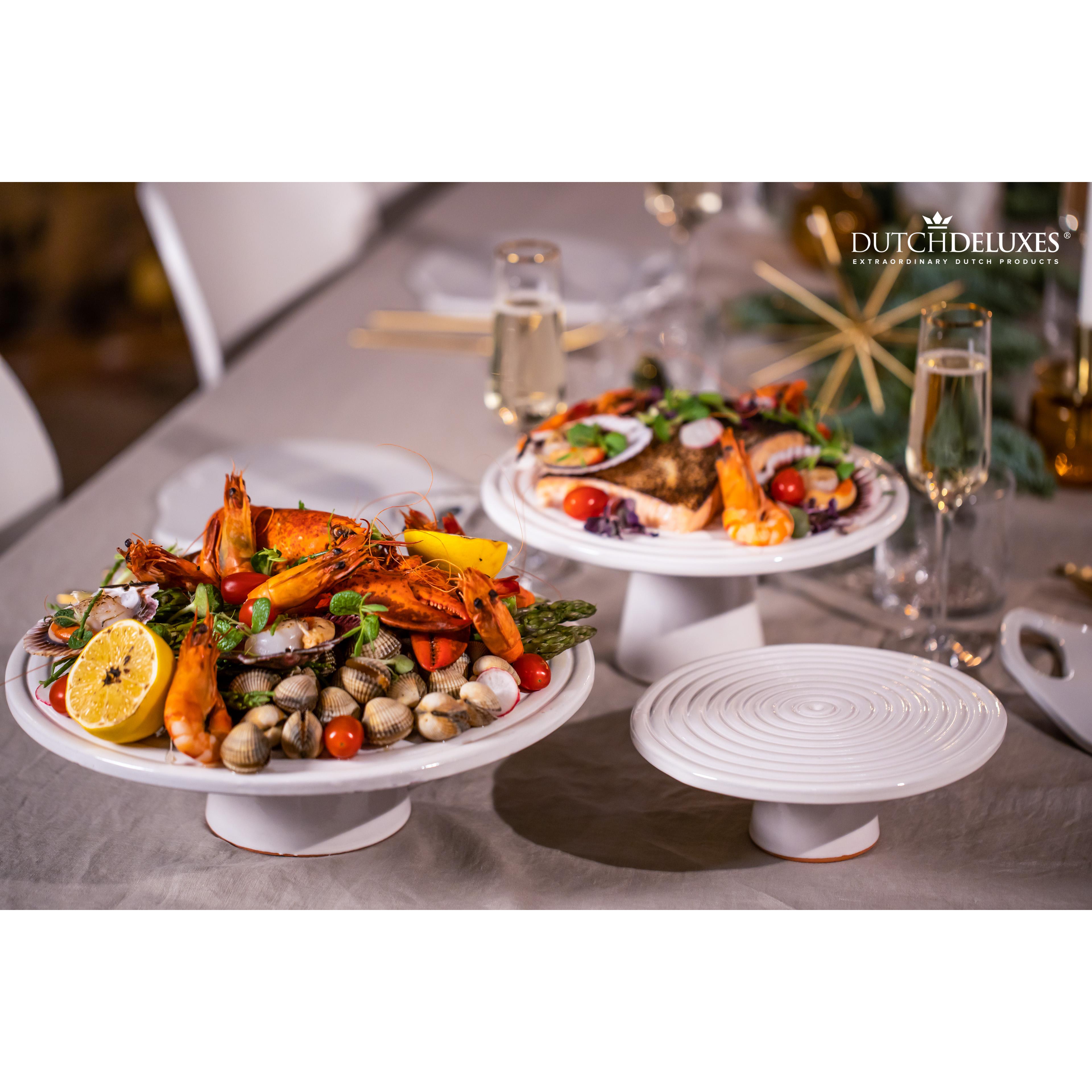 [product_category]-Dutchdeluxes Cake Stand ø 32 Cm, Platinum-Dutchdeluxes-8718885436044-FSC-L-P-DUT-10