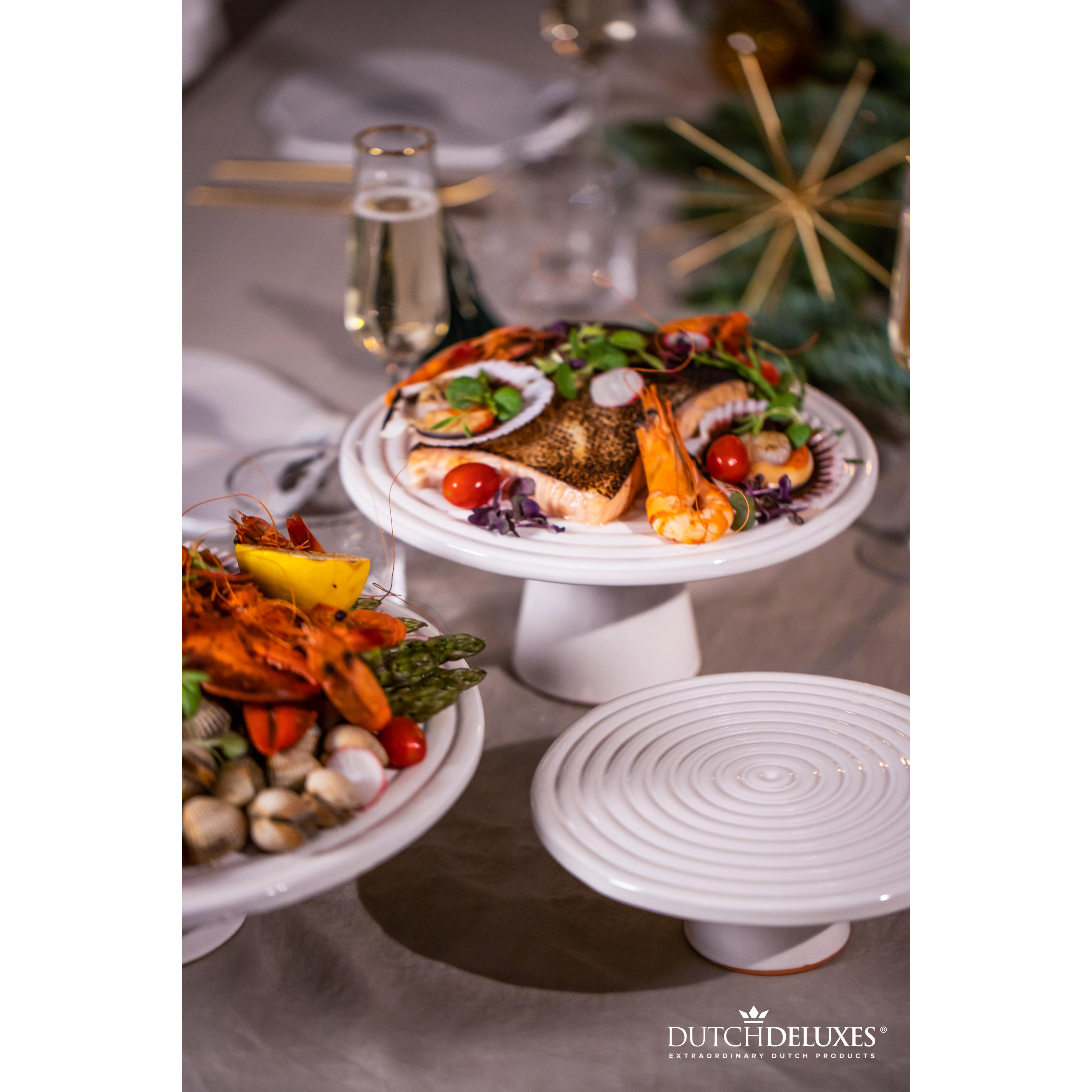 [product_category]-Dutchdeluxes Cake Stand ø 32 Cm, White-Dutchdeluxes-8718885436853-FSC-L-W-DUT-7